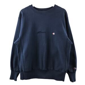 Vintage Champion Reverse Weave Sweatshirt‎ L Blue Crewneck 90s